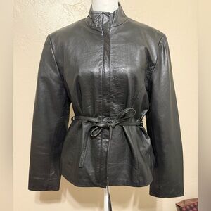 EXcelled Black Leather Women's Jacket